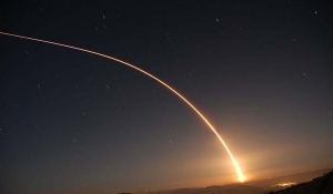 Test americké strategické rakety Minuteman III.