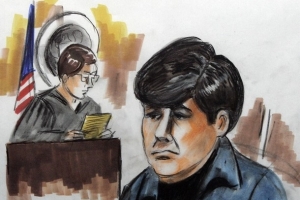 Illinoisky guvernér Blagojevich vypovídající před soudem