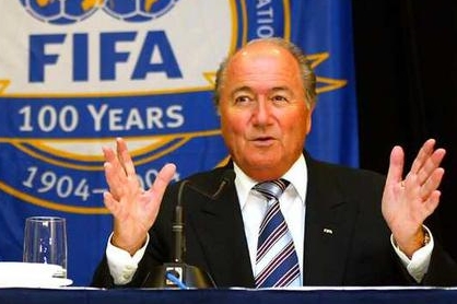 Sepp Blatter, šéf Mezinárodní fotbalové federace. 