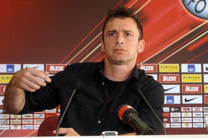 Brankář fotbalistů Sparty Jaromír Blažek.