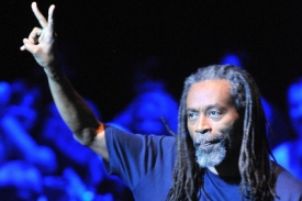 Bobby McFerrin na prvním z pražských koncertů.