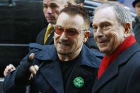 Bono Vox s newyorským starostou Bloombergem.