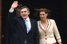 Gordon Brown s manželkou Sarah