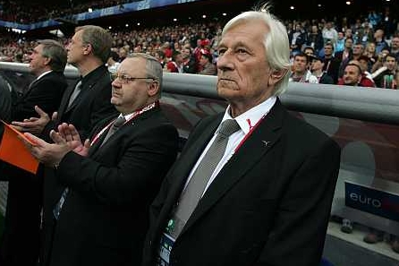 Karel Brückner, kouč fotbalistů Rakouska (archivní snímek z Eura 2008)