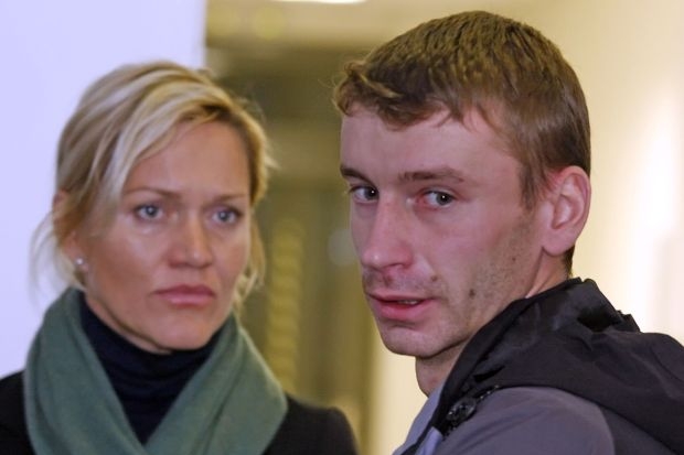 Libor Budík se svou advokátkou.