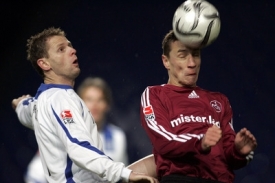 Radim Kučera (vlevo) z Bielefeldu a Marek Mintál z Norimberku.
