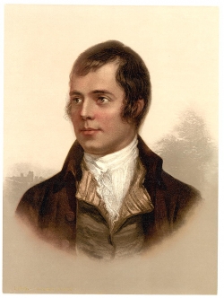 Skotský romantický básník Robert Burns, inspirace Boba Dylana.
