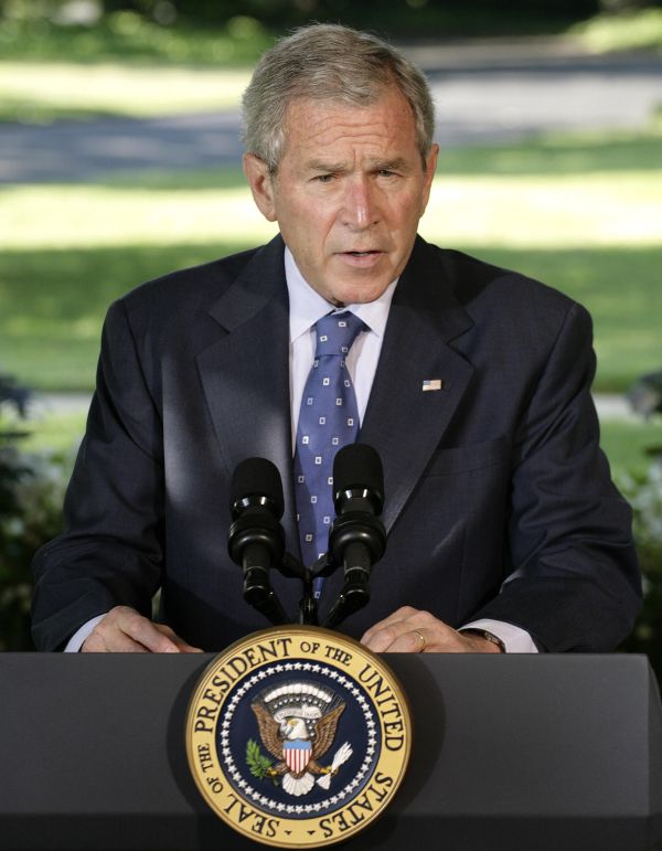 Americký prezident George Bush.