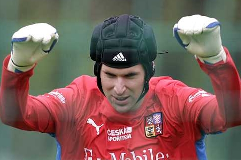 Petr Čech, gólman fotbalové reprezentace.