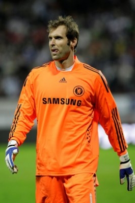 Petr Čech v dresu londýnské Chelsea.