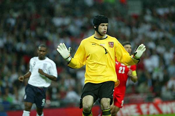 Petr Čech v reprezentačním dresu.