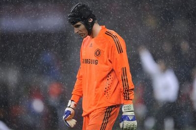 Smutný gólman Petr Čech.