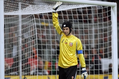 Gólman reprezentace a Chelsea Petr Čech.