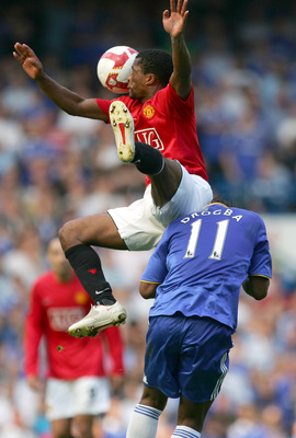 Momentka z utkání Chelsea - Manchester United 1:1.
