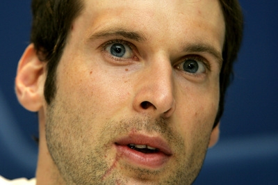 Gólman fotbalistů Chelsea Petr Čech. Gólman fotbalistů Chelsea Petr Čech.