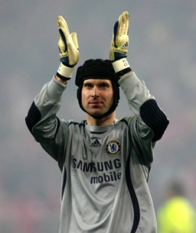 G&oacute;lman fotbalistů Chelsea Petr Čech.