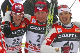 tři čeští hrdinové - zleva Martin Jakš, Lukáš Bauer, Martin Koukal.