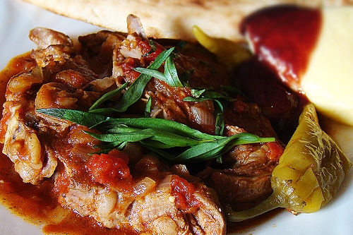 Gruzínská specialita chakhokhbili. Gruzínská specialita chakhokhbili.
