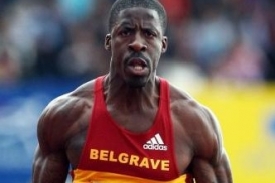 Britský sprinter Dwain Chambers.