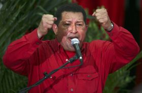 Venezuelský prezident Hugo Chávez.