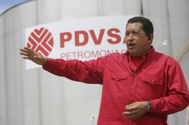 Hugo Chávez během své televizní show Dobrý den prezidente.