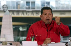 Venezuelsk&yacute; prezident Hugo Ch&aacute;vez.