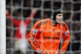 Petr Čech, g&oacute;lman fotbalistů Chelsea.