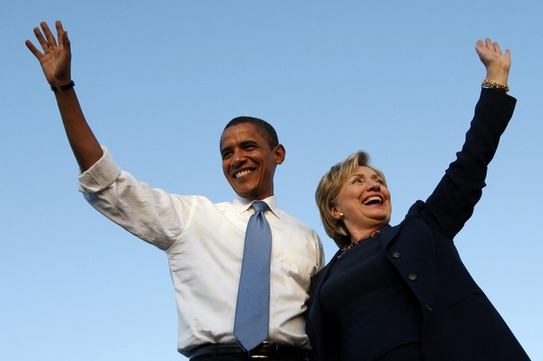Budoucí prezident a budoucí ministryně zahraničí USA.