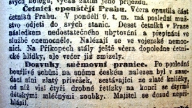 4.listopadu 1908. Četníci opouštějí Prahu.