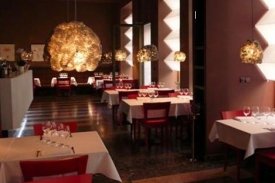 Interiér restaurantu Le Cornichon.