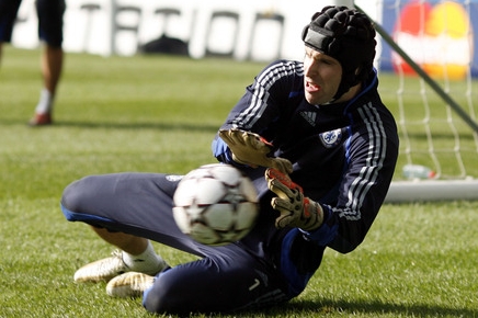 Petr Čech při tréninku