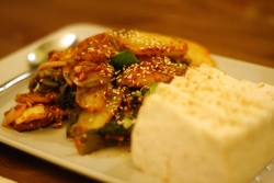 Kimči tofu.