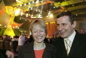 Manželé Čunkovi na předávání cen Anděl, březen 2007