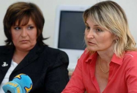 Anna Čurdová s Markétou Smutnou, matkou Terezky Smutné.