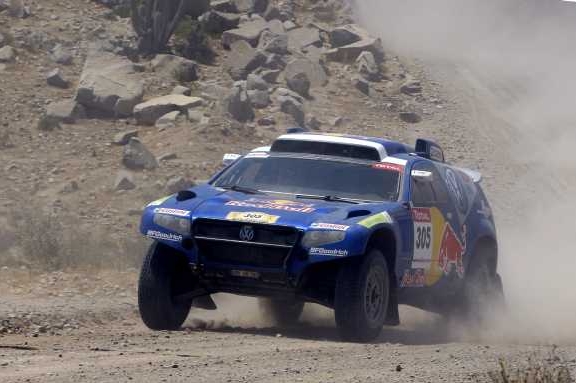 Momentka z Rallye dakar. 