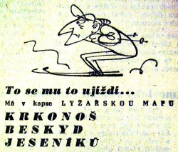 Do hor s lyžařskou mapou.