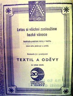 Hezké Vánoce s textilem.