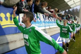 Jablonec se raduje po z&aacute;pase česk&eacute; ligy