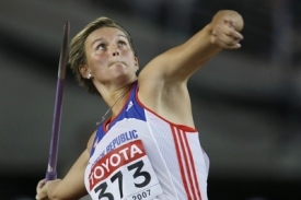 Barbora Špotáková ve finále na MS v japonské Ósace.
