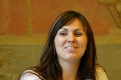 Lenka Marušková-Hyklová na tiskové konferenci.