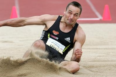 Roman Šebrle na závodech na Kladně.