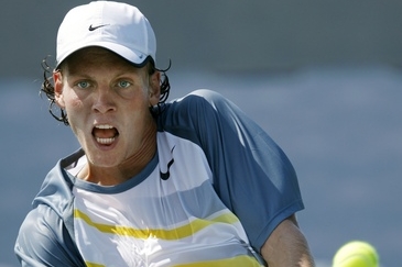 Tomáš Berdych na turnaji v Americe.