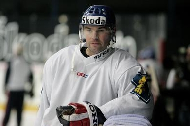 Jaromír Jágr na tréninku.