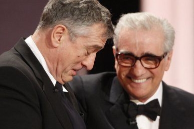 Režisér Martin Scorsese a herec Robert de Niro (vpravo).
