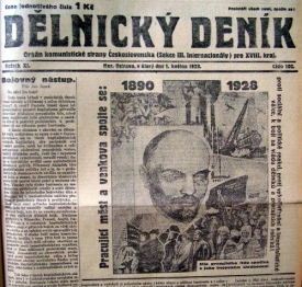 Dělnický deník z roku 1928.