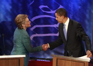 Barack Obama a Hillary Clintonová
