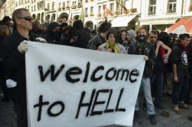 sobotní demonstrace ve Švýcarsku