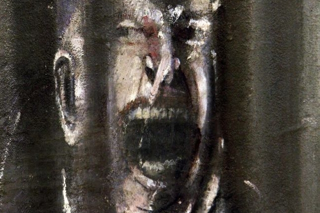 Variace na obraz Portrét papeže Innocence X. - detail.