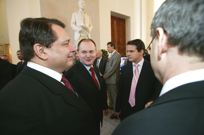 Jiří Paroubek, Michal Hašek a Petr Dimun. Jiří Paroubek, Michal Hašek a Petr Dimun.