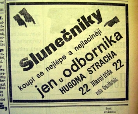 Dobová inzerce na slunečníky